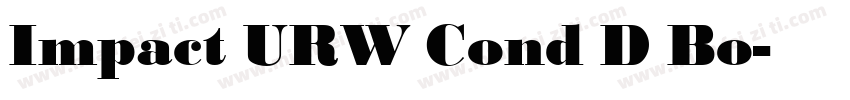 Impact URW Cond D Bo字体转换